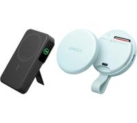 Anker MagGo Power Bank (10000 mAh, Qi2, 15 W) & Anker MagGo USB-C Adapter (3-in-1, 10Gbps, per iPhone)