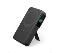 Anker MagGo Power Bank - Caricatore portatile veloce compatibile con MagSafe da 15 W, con batteria da 10.000 mAh, display intelligente e supporto pieghevole, per iPhone 15/14/13/12, cavo USB-C incluso