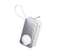 Anker MagGo Power Bank per Apple Watch, Batteria Certificata, Portatile e Compatta da 10.000mAh, Cavo USB-C Incorporato, 35W Max, per iPhone 16/15, Samsung, iPad, AirPods, e Altro Ancora