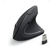 Anker Mouse Verticale Wireless - Mouse Senza Fili con Impugnatura | Mouse Verticale Wireless - Mouse Senza Fili con Impugnatura Verticale e Design Ergonomico, Nero.