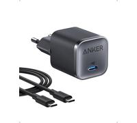 Anker Nano 45W Caricabatterie USB C, ricarica rapida, compatto e pieghevole per Samsung Galaxy S25 Ultra/S24, iPhone 16, MacBook, Pixel 9, iPad (cavo da 183 cm incluso)