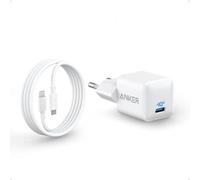 Anker Nano 511 Caricabatterie iPhone, 20W, PIQ 3.0 durevole compatto e rapido, per iPhone 16/15/iPad Pro (+ 1 Cavo USB C su USB C da 180 cm)