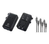 Anker Nano Adattatore Universale da Viaggio (5 Porte) & Anker 333 Cavo USB C (100W, 1m+1,8m+3m)
