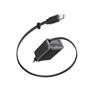Anker Nano Caricatore iPhone USB C da 35W compatto ad alta velocità con 2 porte e cavo retrattile Anker InstaCord integrato, compatibile con iPhone 16/15/14, iPad, Pixel e altri dispositivi.