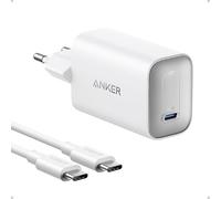 Anker Nano Caricatore USB C 100W con Cavo 1,8m Bianca | Per iPhone 17 Pro Max Air/16/15, Galaxy e tutti i Dispositivi USB C(cavo USB C da 1.8m incluso) (Bianca)