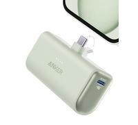 Anker Nano Power Bank 5000 mAh 22,5 W, Ricarica Rapida Connettore USB C Pieghevole Integrato, Compatibile con iPhone 17 Pro Max/Serie 16-12, Samsung S25 Ultra, Huawei, iPad e Molto Altro(Verde)