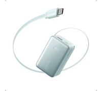 Anker Nano Power Bank cargador portátil de 10000 mAh cable retráctil Anker InstaCord de 70 cm batería de 45W de potencia máxima, para iPhone 16 Pro Max, iPad, Galaxy, Pixel y más