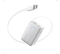 Anker Nano Power Bank caricatore portatile da 10000 mAh con cavo retrattile Anker InstaCord da 70 cm batteria compatta da 45W max, Smart Display, Compatibile con iPhone 16/15/14, iPad, Galaxy, Pixel