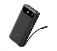 Anker Power Bank, Caricabatterie Portatile da 20.000 mAh, con Cavo USB C Integrato, Batteria a Ricarica Rapida 87 W, 2 USB-C e 1 USB-A, per MacBook, iPhone 17/16 serie, Samsung, Switch, e Altro Ancora