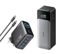 Anker Power Bank Ricarica Rapida 24000 mAh & Caricatore USB C 140W(Confezione)