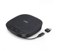 Anker PowerConf S330 Vivavoce USB, Microfono da conferenze per l'ufficio da casa, miglioramento intelligente della voce, plug-and-play, copertura vocale a 360° tramite 4 microfoni e suono potente