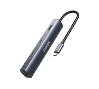 Anker PowerExpand 6 in 1 Adattatore USB-C Ethernet Hub, 65 PD, 4 K HDMI, 1 Gbps Ethernet, USB-C dati, 2 porte dati USB 3.0, compatibile con MacBook Pro, MacBook Air, iPad Pro, XPS
