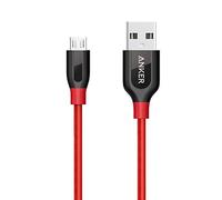 Anker Powerline+ cavo micro USB 90 cm/0,9 m, cavo di ricarica di alta qualità, veloce e resistente per Samsung, Nexus, LG, Motorola, smartphone Android e altri (rosso)