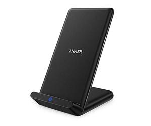 Anker PowerPort Wireless Charger, supporto di ricarica wireless certificato Qi, per iPhone XS Max/XR/XS/X/8/8 Plus, Samsung Galaxy S9/S8/S8 Plus/S7/Note 8, Nexus, HTC, LG e molti altri.