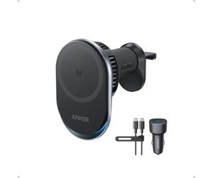 Anker Prime Caricatore Auto MagSafe Qi2 25W con Raffreddamento TEC, Supporto Bocchetta Aria per iPhone Serie 17-12