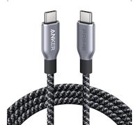 Cavo Anker Prime da USB-C a USB-C da 240W, ricarica rapida e resistente, in nylon intrecciato con materiali riciclati, 1.8m, per iPhone 16/16 Pro/16 Pro Max/16 Plus, MacBook, iPad, Galaxy S24, e altri