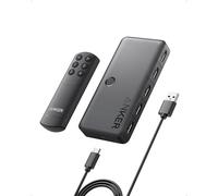 Anker Switch HDMI 4 in 1, Bidirezionale 4K a 60Hz, Splitter HDMI | Metallico con LED, Cavo USB A a USB C, Supporta 3D, HDR, Dolby, DTS, Compatibile con Xbox, PS5, Roku, TV Stick, Proiettore.