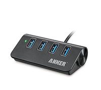 Anker USB 3.0 Hub alluminio portatile a porte con cavo USB 3.0 0,6 m (carbonio)