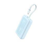 Anker Zolo 10000mAh 30W High Speed Portable Charger Power Bank with Built-in USB-C Cable, 1 USB-C Cable, for iPhone 16/16 Pro, iPad and More 41038