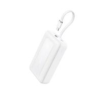 Anker Zolo Power Bank, 20000mAh 30W High Speed Portable Charger with Built-in USB-C Cable, 1 USB-C & A, for iPhone 16/16 Pro/16 Pro Max/16 Plus, MacBook, Galaxy, and More