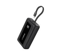 Anker Zolo Power Bank, 20000mAh 30W High Speed Portable Charger with Built-in USB-C Cable, for iPhone 16/16 Pro/16 Pro Max/16 Plus, MacBook, Galaxy, and More