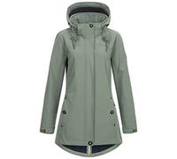 Ankerglut Giacca softshell da donna, con cappuccio, foderata, giacca per le mezze stagioni #ankerglutbrise, giacca softshell Slate Gray, 36