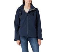 Ankerglut Softshell da Donna con Cappuccio Rimovibile, Foderata, Giacca a Vento #Ankerglutfreude, Blu Navy, 48