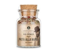 Ankerkraut Pasta alla Napoli, Edizione Bud Spencer, Miscela di Ingredienti Condimento per Pasta, con Patatine di Pomodoro, Sale Marino, Aglio, Basilico, Origano e Pepe, 95 g in Vasetto di Sughero