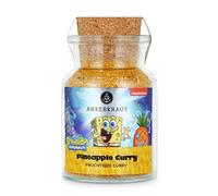 Ankerkraut Pineapple Curry Spezia, 110 g, in vetro di sughero, Spongebob, testina in spugna Edition, ananas Masala, cibo per famiglia, bambini e adulti, qualità premium