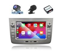 ANKEWAY Autoradio per Alfa Romeo Mito (2008-2012) con Android Auto e CarPlay Wireless, Bluetooth Car Radio Android Stereo [2G+32G] con Telecamera Posteriore/Mic/CANbus BOX/Porta USB/WiFi/App Store