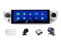 ANKEWAY Autoradio per Fiat 500 (2007-2015) con Android Auto e CarPlay Wireless, RDS Car Radio Android 13 Stereo[2G+32G] con Telecamera Retromarcia/Mic/Canbus BOX/Porta USB/Installazione App