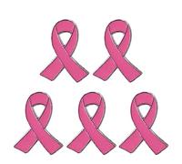 Ankexin - 5 spille da donna a forma di nastro in lega, per sensibilizzazione al cancro al seno e all'AIDS, Size reference picture, Metallo