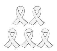 Ankexin - 5 spille da donna, con nastro, spilla da bavero, in lega, per corpetto e sensibilizzazione contro l'AIDS, Size reference picture, Metallo