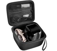 ANKHOH Custodia compatibile con rasoio elettrico Pitbull Pro a forma di teschio, da viaggio, per rasoi da uomo, con tasca in rete con cerniera, per kit di toelettatura baffi (solo scatola) (nero)