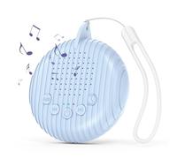 Ankilo White Noise Machine Baby, macchina audio portatile a rumore, per bambini e adulti, per addormentarsi, con 10 suoni rilassanti, timer e funzioni di memoria, blu