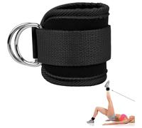 Ankle Attachments for Cable Machine Ankle Straps Adjustable | Ankle Bands For Working Out Leg Exercises D-Ring For Glutes Legs Strength Gym Workouts