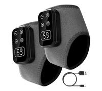 Ankle Heating Pad - 6-Level Adjustable Cordless Rechargeable, Electric Heated Wrap | Massager for Home Office Bedroom Post-Exercise Elderly Care Relief