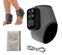 Ankle Massager - Cordless Ankle Massage Electric Massagers, 17x35cm Heating Pad Rechargeable With 5-Speed Vibration For Home Office Relaxation Recovery All Ages Men Women Elderly