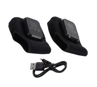 Ankle Massager - Elastic Cloth 2000mAh 1 Pair | Electric Foot Ankle Wrap | 3 Mode Heat Vibration therapyy Support Brace | Rechargeable Foot Massage Device For painn Relief Recovery Use
