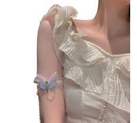 Anklet In Pizzo A Farfalla Regolabile Con Nappe Fluide Gioielli Catena Due Per Occasioni Casual O Formale