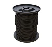 ANKO PLANEN Corda elastica 8 mm di diametro, rivestita in PE, resistente ai raggi UV con inserto mono, nera (30)