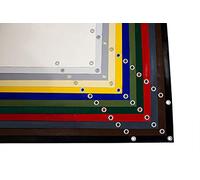 ANKO PLANEN telo di copertura per camion in PVC 600 g/m² con occhielli zincati ogni 50 cm - resistente ai raggi UV e allo strappo, telo protettivo e industriale opaco (Bianco, 2,5 m x 4 m)