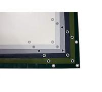 ANKO PLANEN Telo PVC per camion 600 g/m², larghezza 1,5 m, con occhielli rotondi - pesante, impermeabile, anti-UV e antigelo, resistente allo strappo, per legna e frangivista (Verde RAL6005)