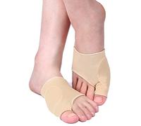 ANKROYU 1 paio di calzini separatori per alluce valgo con bendaggio per dita piedi, bendaggio per la correzione dell'alluce valgo con cintura antiscivolo, antidolorifico per dita a martello per uomini