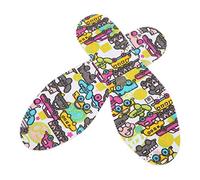 ANKROYU 1 Paio di Solette Ortopediche per Bambini, Supporto per L'Arco Plantare, Soletta per Scarpe in Lattice Traspirante Suola per Scarpe Inserti per Scarpe per Bambini Tagliata Libera(#02)