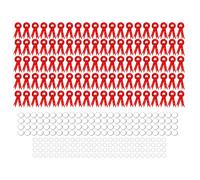 ANKROYU 100 set bottoni biducciati in scatola per badge in scatola per la doccia per bambini rivelare le forniture per feste di compleanno per matrimoni leggero (Rosso)