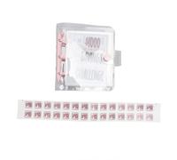 ANKROYU 1000 Risparmio di risparmio Binder Pianificatore di bilancio in PVC riutilizzabile con obiettivi finanziari adesivi per la gestione del denaro Tracker di risparmio (Rosa)
