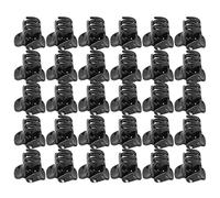 ANKROYU 100PCS Mini fermagli per capelli in plastica, piccoli fermagli per capelli, fermagli per capelli antiscivolo, mini fermagli per capelli in plastica nera, mini fermagli per