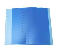 ANKROYU 10pcs Copertura per film di rilegatura trasparente PP A4 A5 B5 Documenti preforati Documento Protettore a foglie sciolte impermeabili per forniture di cartoleria della scuo (10 pezzi di verde
