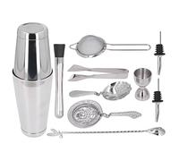 ANKROYU 11PCS Professional Cocktail Shaker Set Stainless Steel Bartender Kit with Mixing Tools Bar Accessories for Home Parties and Hotels (Argento)